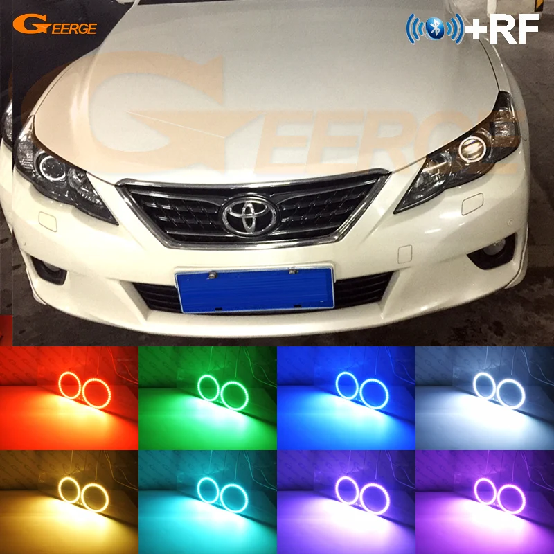 For Toyota Mark X Reiz 2010 2011 2012 Excellent RF Bluetooth Controller Multi-Color Ultra bright RGB LED Angel Eyes kit
For Toyota Mark X Reiz 2010 2011 2012 Excellent RF Bluetooth Controller Multi-Color Ultra bright RGB LED Angel Eyes kit