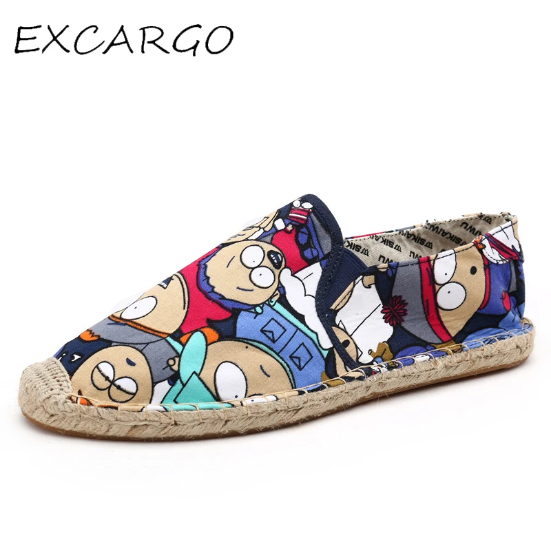 EXCARGO Loafers Casual Shoes For Men Canvas Slip On Cartoon 2019 Flat Sneakers Male Fashion Bresthable Hemp Loafers Light
EXCARGO Loafers Casual Shoes For Men Canvas Slip On Cartoon 2019 Flat Sneakers Male Fashion Bresthable Hemp Loafers Light