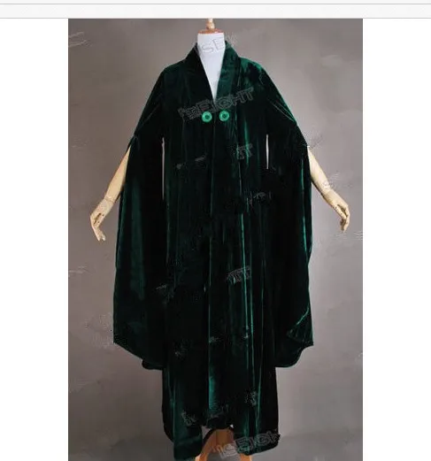 Movie Potter Professor Professor Minerva McGonagall robe Professor McGonagall costume Green velvet Role Play dresses
Movie Potter Professor Professor Minerva McGonagall robe Professor McGonagall costume Green velvet Role Play dresses