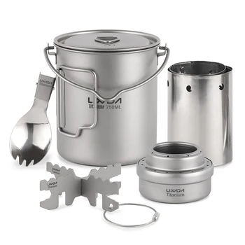 5pcs Outdoor Stoves Outdoor Camping Cookware Set 750ml Pot Alcohol Stove Stand Rack with Foldable Spork and Windscreen
5pcs Outdoor Stoves Outdoor Camping Cookware Set 750ml Pot Alcohol Stove Stand Rack with Foldable Spork and Windscreen