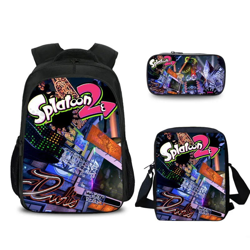 2019 New Casual Girls Bookbags Boys Splatoon 2 Teenager School Backpack Printing 3PC Set 3D Women Shoulder Bags with Pencil Case
2019 New Casual Girls Bookbags Boys Splatoon 2 Teenager School Backpack Printing 3PC Set 3D Women Shoulder Bags with Pencil Case