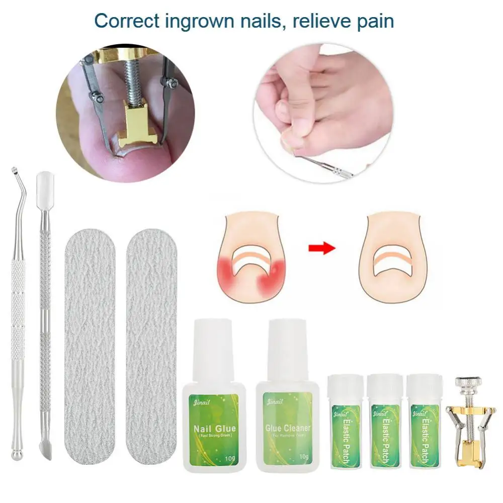 Foot Care Tool Set Ingrown Toenail Straightening Clip Curved Patch Nail Stickers Glue Lifter Fixer Toe Recover Correction Tools
Foot Care Tool Set Ingrown Toenail Straightening Clip Curved Patch Nail Stickers Glue Lifter Fixer Toe Recover Correction Tools