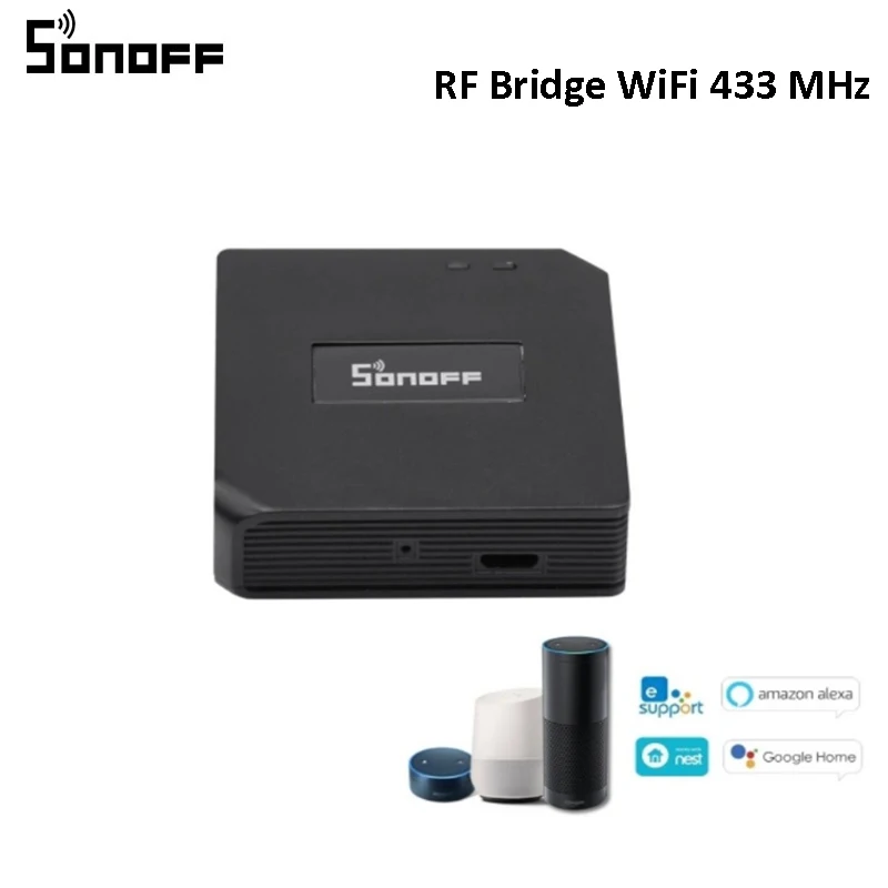 Sonoff RF Bridge WiFi 433 MHz Replacement Smart Home Automation Universal Switch Intelligent Domotica Wi-Fi Remote RF Controller
Sonoff RF Bridge WiFi 433 MHz Replacement Smart Home Automation Universal Switch Intelligent Domotica Wi-Fi Remote RF Controller