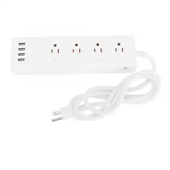 120V 4 USB and 4 US Plug Jack WiFi Remote Control Smart Power Socket 120V Household Power Socket
120V 4 USB and 4 US Plug Jack WiFi Remote Control Smart Power Socket 120V Household Power Socket