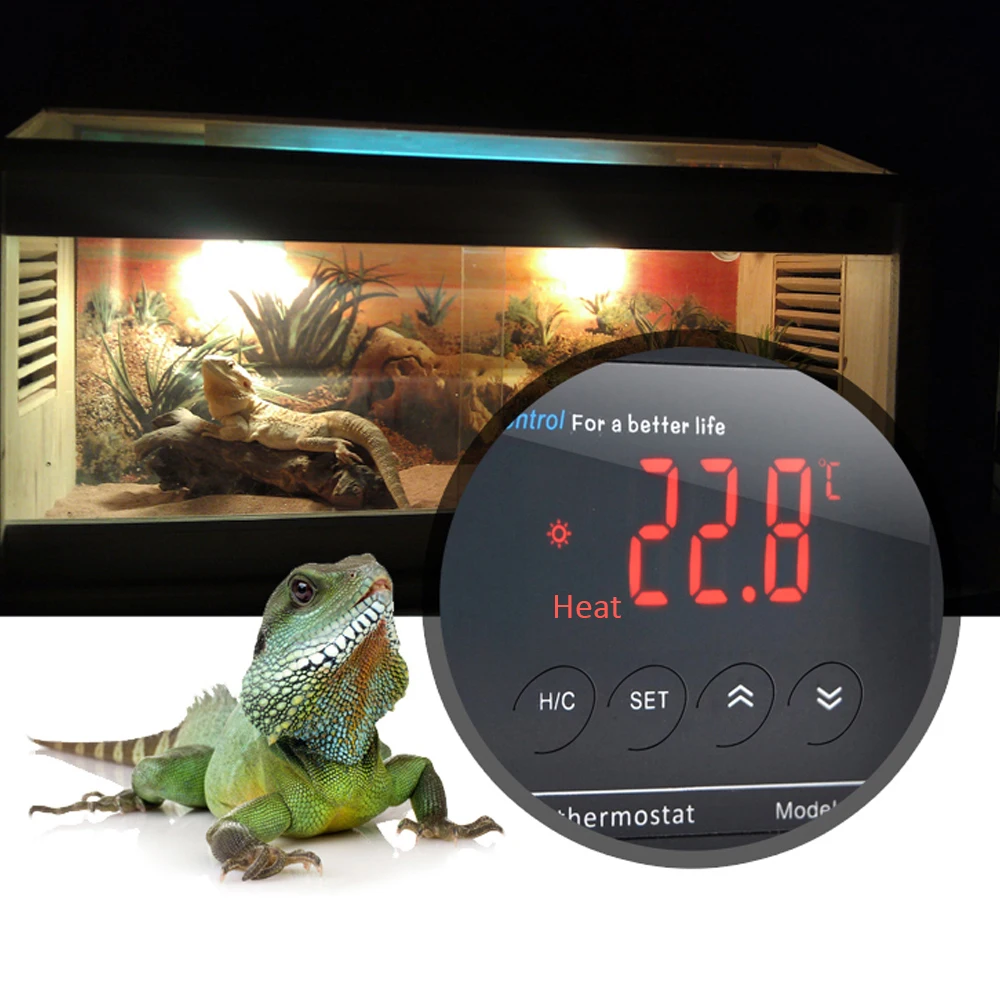 Acrylic Panel Intelligent Digital Display Temperature Controller Thermostat for Aquarium Pet Box Reptile
Acrylic Panel Intelligent Digital Display Temperature Controller Thermostat for Aquarium Pet Box Reptile