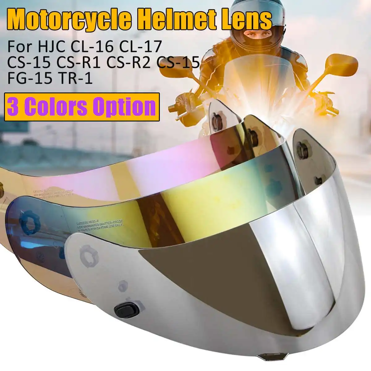 Motorcycle Helmet visor for HJC CL-16 CL-17 CS-15 CS-R1 CS-R2 CS-15 FG-15 TR-1 Shield Parts original glasses motorbike Lens
Motorcycle Helmet visor for HJC CL-16 CL-17 CS-15 CS-R1 CS-R2 CS-15 FG-15 TR-1 Shield Parts original glasses motorbike Lens