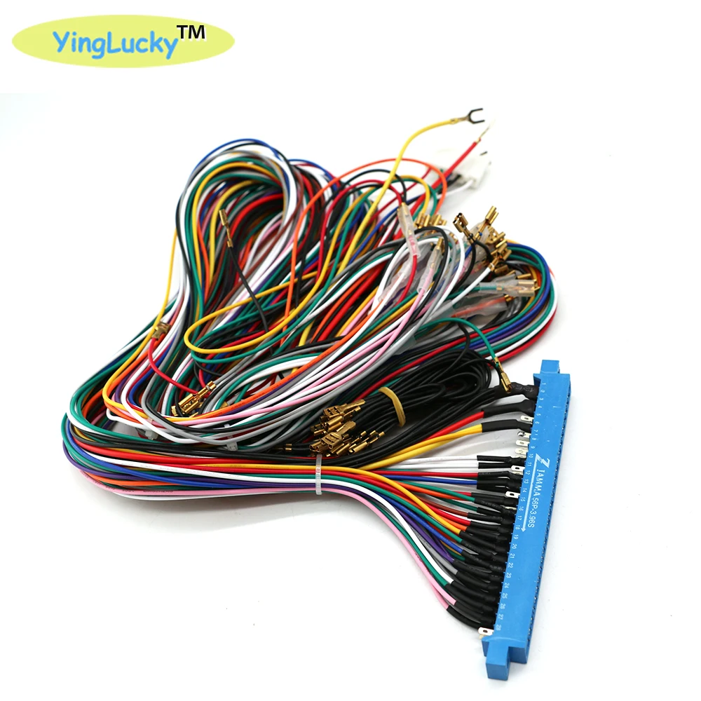 yinglucky Arcade JAMMA 56 Pin with 28 pin Jamma Harness for veideo arcade game pandora box with 5 6 action button wires
yinglucky Arcade JAMMA 56 Pin with 28 pin Jamma Harness for veideo arcade game pandora box with 5 6 action button wires