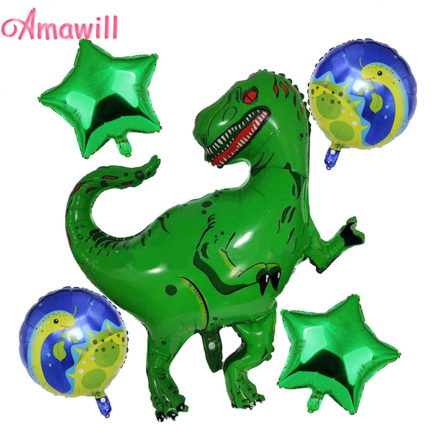 Amawill 5Pcs Big Dinosaur Foil Balloons Star Round Shaped Balloon Birthday Party Jurassic World Decorations Balloon Kids Toys 7D
Amawill 5Pcs Big Dinosaur Foil Balloons Star Round Shaped Balloon Birthday Party Jurassic World Decorations Balloon Kids Toys 7D