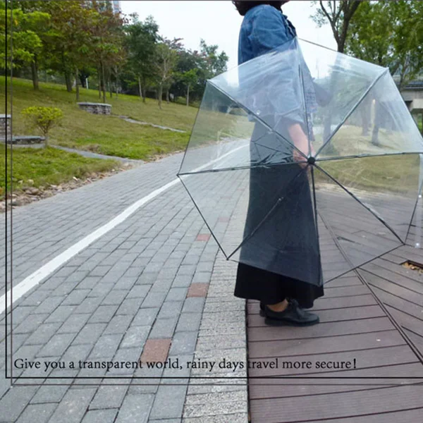 Прозрачный автоматический зонт от дождя компактный складной солнца и для мужчин