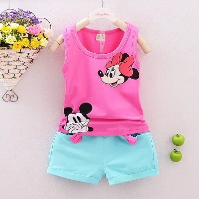 Toddler Clothes Suit Cartoon Kids Short Minnie Sleeve Vest + Shorts Sets New 2018 Summer Girl Costume Children's Clothing 0-2Y
Toddler Clothes Suit Cartoon Kids Short Minnie Sleeve Vest + Shorts Sets New 2018 Summer Girl Costume Children's Clothing 0-2Y