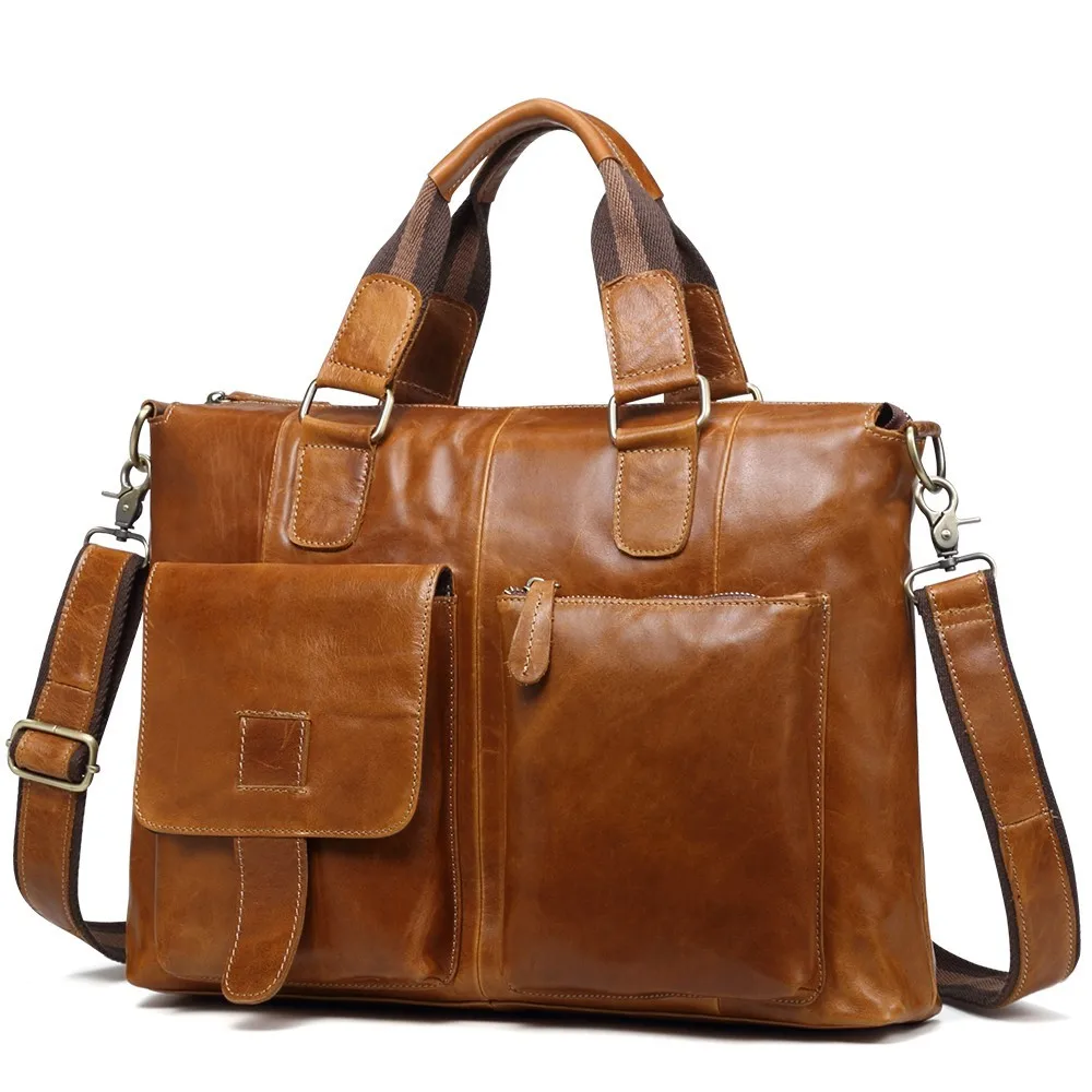 New Men's Briefcases Men's Leather Male Man Laptop Bag 14inch Business Messenger Bags Men Shoulder Bags Genuine Leather Handbag
New Men's Briefcases Men's Leather Male Man Laptop Bag 14inch Business Messenger Bags Men Shoulder Bags Genuine Leather Handbag
