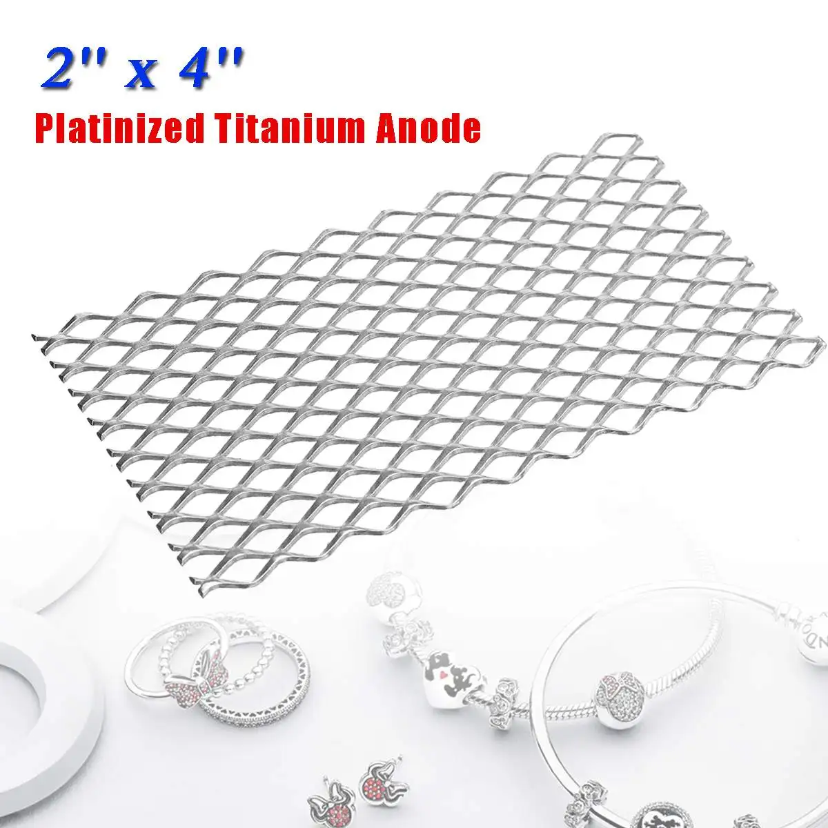 Platinized Titanium Anode Mesh-Grid Jewelry Metal Making Plating Tool 5x10.2cm 0.5um Thickness Jewelry Tools & Equipments
Platinized Titanium Anode Mesh-Grid Jewelry Metal Making Plating Tool 5x10.2cm 0.5um Thickness Jewelry Tools & Equipments