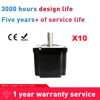 10pcs Nema 34 Stepper Motor 86BYGH 1.8 Degree 80mm 4 Wire 2 Phase 6A 4.5Nm DC Motor for 3D Printer CNC Power Supply High Quality
10pcs Nema 34 Stepper Motor 86BYGH 1.8 Degree 80mm 4 Wire 2 Phase 6A 4.5Nm DC Motor for 3D Printer CNC Power Supply High Quality