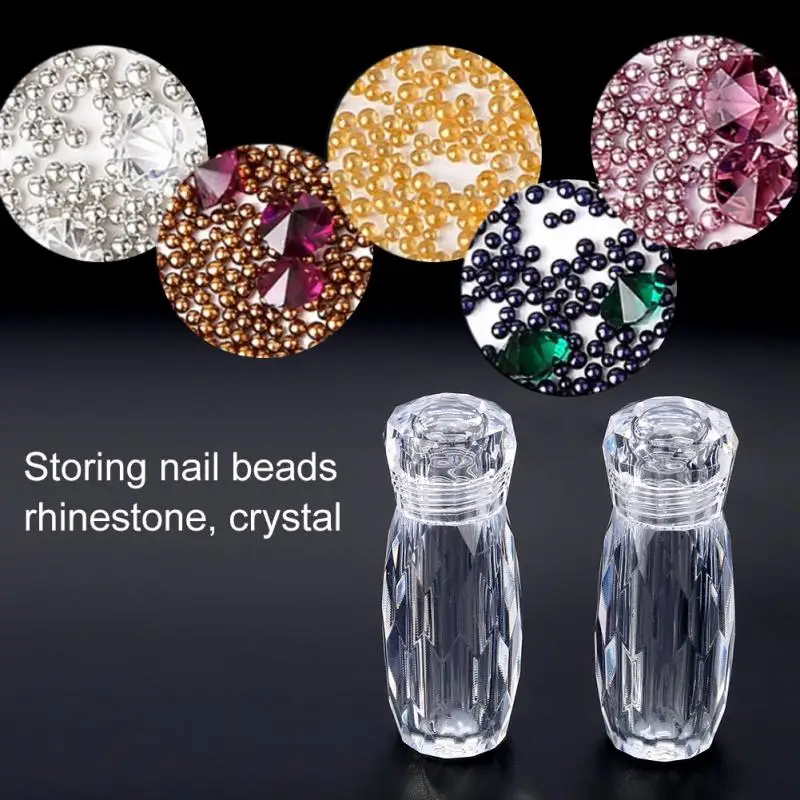 2Pcs/Set Nail Beads Refillable Bottles 5g Transparent Empty Manicure Nail Art Sequins Makeup Cream Rhinestone Container Bottles
2Pcs/Set Nail Beads Refillable Bottles 5g Transparent Empty Manicure Nail Art Sequins Makeup Cream Rhinestone Container Bottles