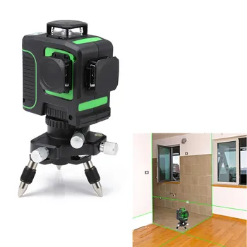 360 Degree Self-Leveling Laser Levels Meter Portable Mini Cross 12 Lines 3D Laser Level Device Cross Laser Green Laser Beam Line
360 Degree Self-Leveling Laser Levels Meter Portable Mini Cross 12 Lines 3D Laser Level Device Cross Laser Green Laser Beam Line
