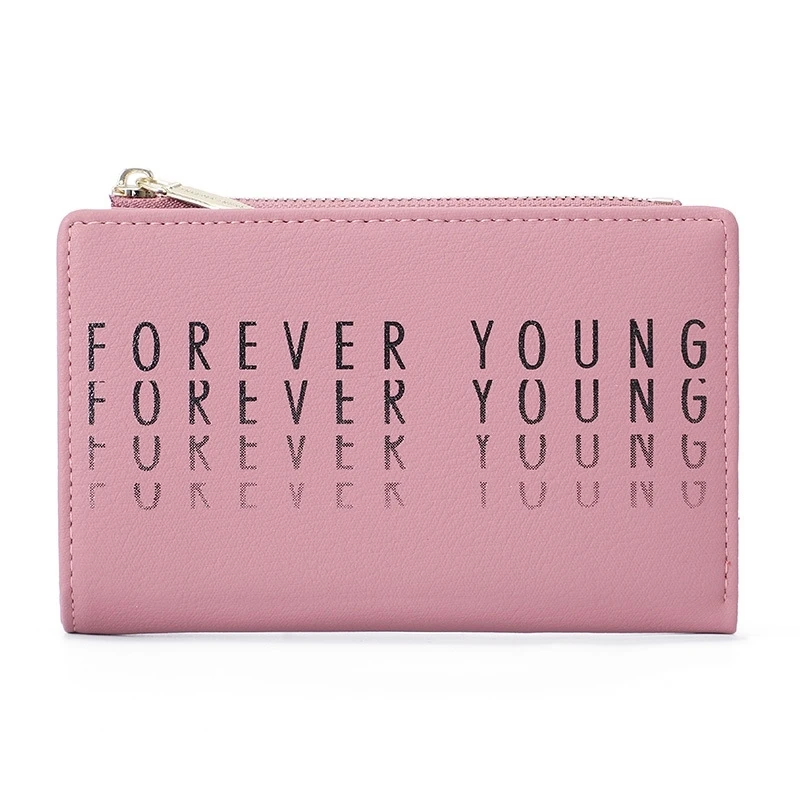 Forever Young Short Wallet Women's Fashion Zip Coin Purse Korean Version Buckle Wallet Ins Ladies Wallet
Forever Young Short Wallet Women's Fashion Zip Coin Purse Korean Version Buckle Wallet Ins Ladies Wallet