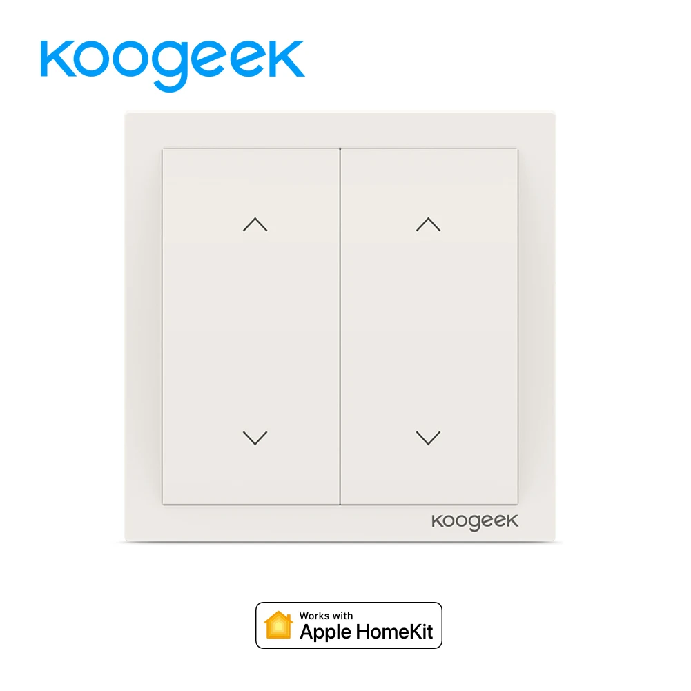 Koogeek 2 Gang Wi-Fi Smart Light Dimmer Wall Switch Compatible Voice Control Remote Control Energy Needed No Hub Required 
Koogeek 2 Gang Wi-Fi Smart Light Dimmer Wall Switch Compatible Voice Control Remote Control Energy Needed No Hub Required