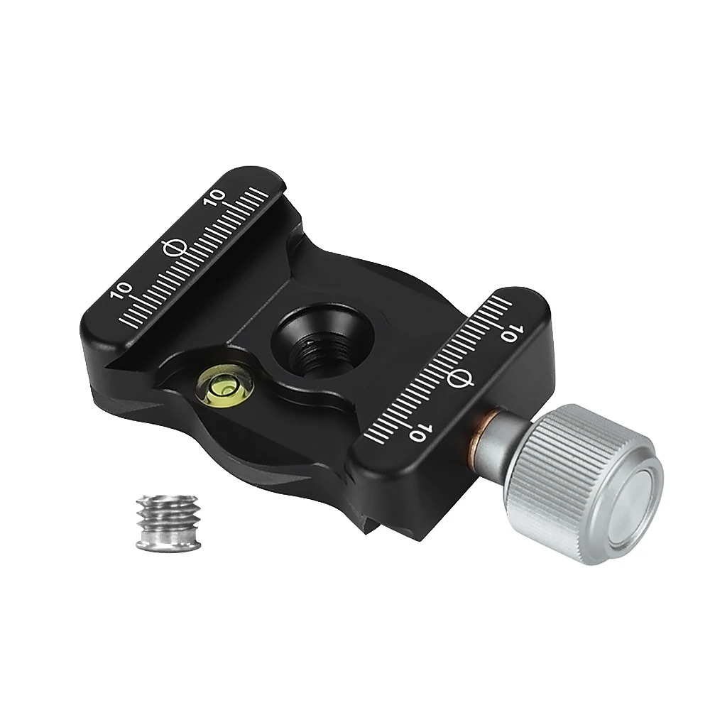 Aluminium Alloy Quick Release Clamp with 1/4 & 3/8" Screw Mount for Ballhead Tripods Camera for Arca Swiss Benro QR Plate
Aluminium Alloy Quick Release Clamp with 1/4 & 3/8" Screw Mount for Ballhead Tripods Camera for Arca Swiss Benro QR Plate