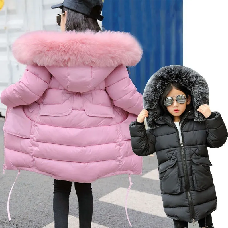 The Long Winter Coat Fur Girls Pink Cotton Padded Jacket Blue Black Girl Child Adolescent Children Wearing Warm Coats Fashion
The Long Winter Coat Fur Girls Pink Cotton Padded Jacket Blue Black Girl Child Adolescent Children Wearing Warm Coats Fashion