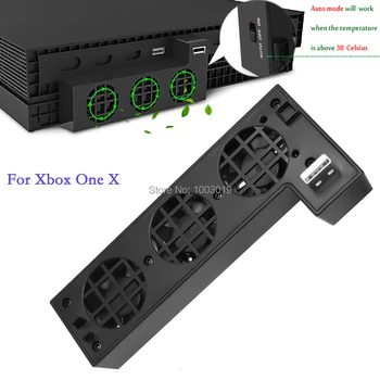 Cooling Fan Cooler for XBOX ONE X , External Speed Cooling Fan with Extra USB Port for Microsoft XBox One X Console
Cooling Fan Cooler for XBOX ONE X , External Speed Cooling Fan with Extra USB Port for Microsoft XBox One X Console