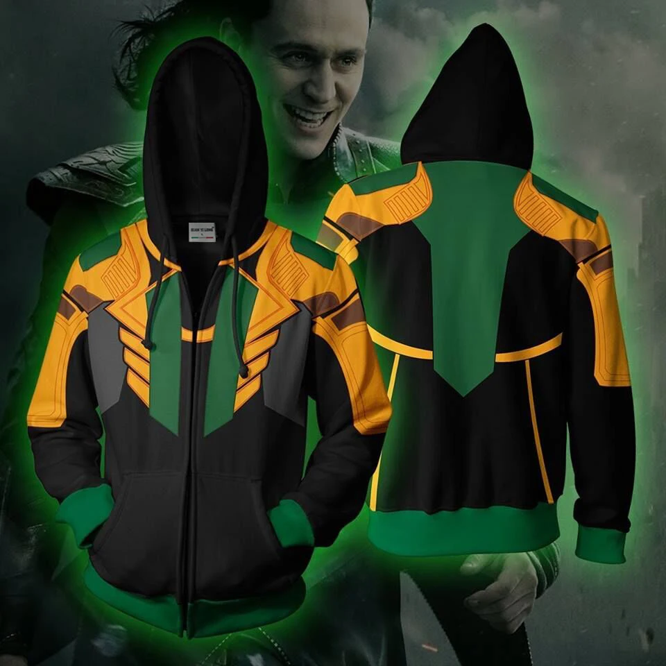 2019 autumn new men's creative hooded Loki 3D printing fashion comfortable zipper hoodie hooded hip hop hot top
2019 autumn new men's creative hooded Loki 3D printing fashion comfortable zipper hoodie hooded hip hop hot top