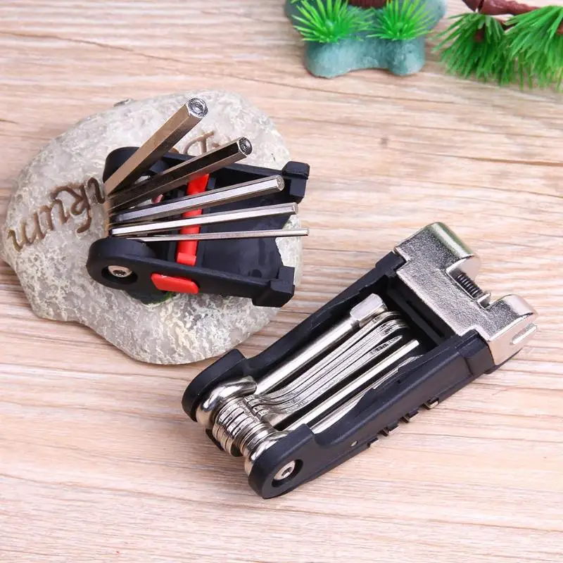 11 in 1 Mini Repair Pocket Folding Tool Bicycle Moutain Road Bike Tool Set Cycling Multi Repair Tools Kit Wrench 300g New
11 in 1 Mini Repair Pocket Folding Tool Bicycle Moutain Road Bike Tool Set Cycling Multi Repair Tools Kit Wrench 300g New