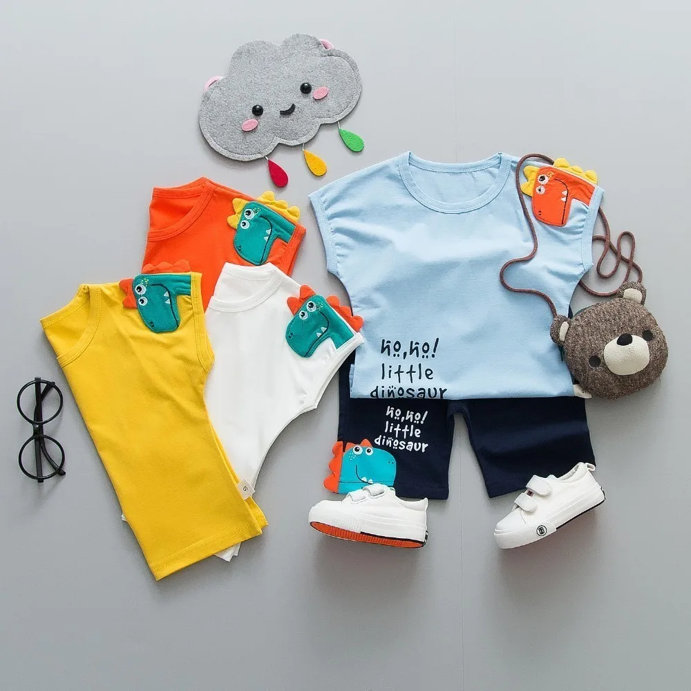 New Infant Summer Children Boys Girls Clothing Baby Cartoon Dinosaur T-shirt Pants 2Pcs/Set Kid Sport Clothes Toddler Tracksuit
New Infant Summer Children Boys Girls Clothing Baby Cartoon Dinosaur T-shirt Pants 2Pcs/Set Kid Sport Clothes Toddler Tracksuit
