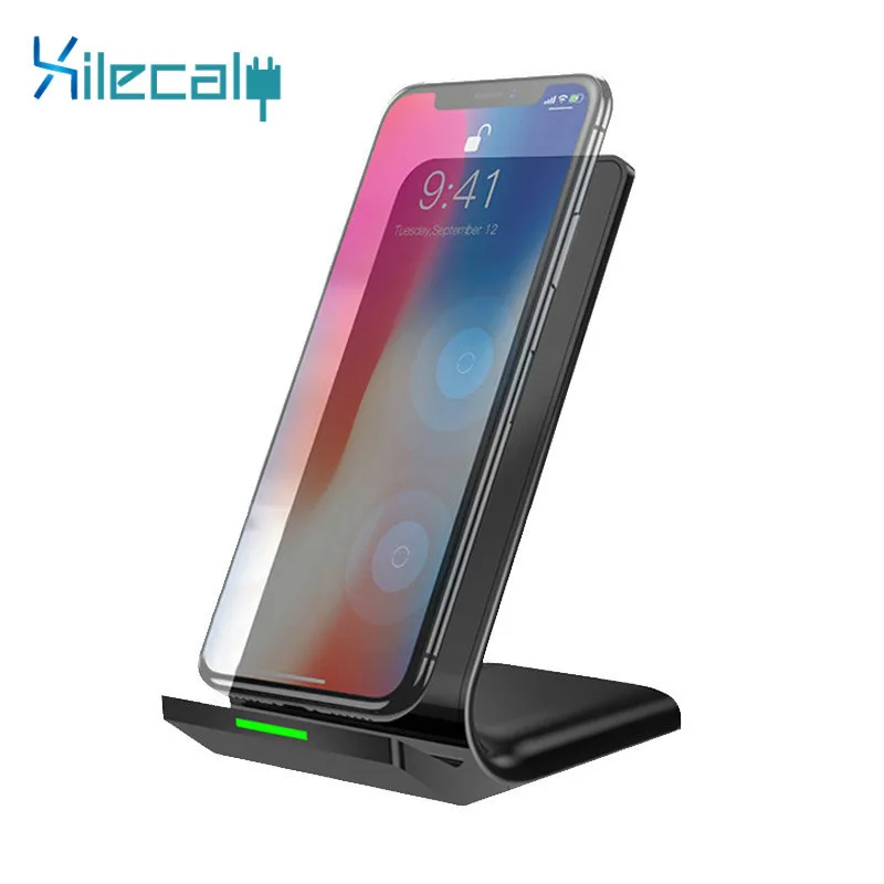10W Qi Stand Wireless Charger for iPhone X XS XR 8 Plus Fast Wireless Charging Pad for Samsung S8 S9 S10 Xiaomi mi 9 Charger
10W Qi Stand Wireless Charger for iPhone X XS XR 8 Plus Fast Wireless Charging Pad for Samsung S8 S9 S10 Xiaomi mi 9 Charger