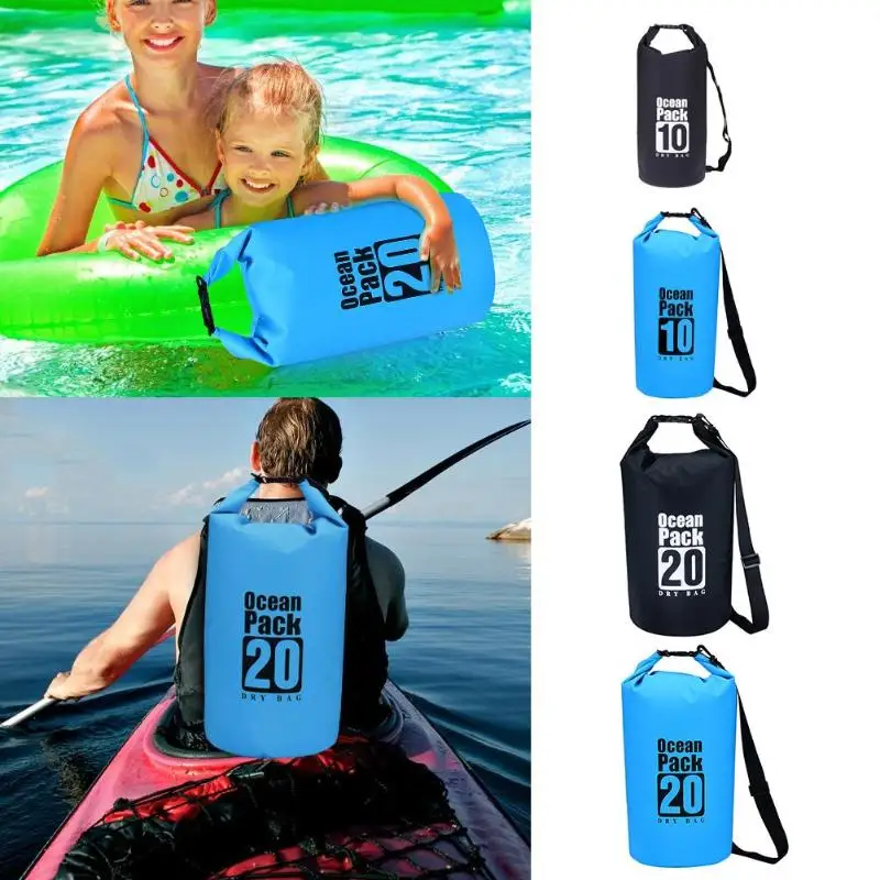 10L/20L Waterproof PVC Storage Dry Sack Bag Pouch Beach Outdoor Storage Bag Foldable Swimming Bags for Canoe Kayak Rafting 
10L/20L Waterproof PVC Storage Dry Sack Bag Pouch Beach Outdoor Storage Bag Foldable Swimming Bags for Canoe Kayak Rafting