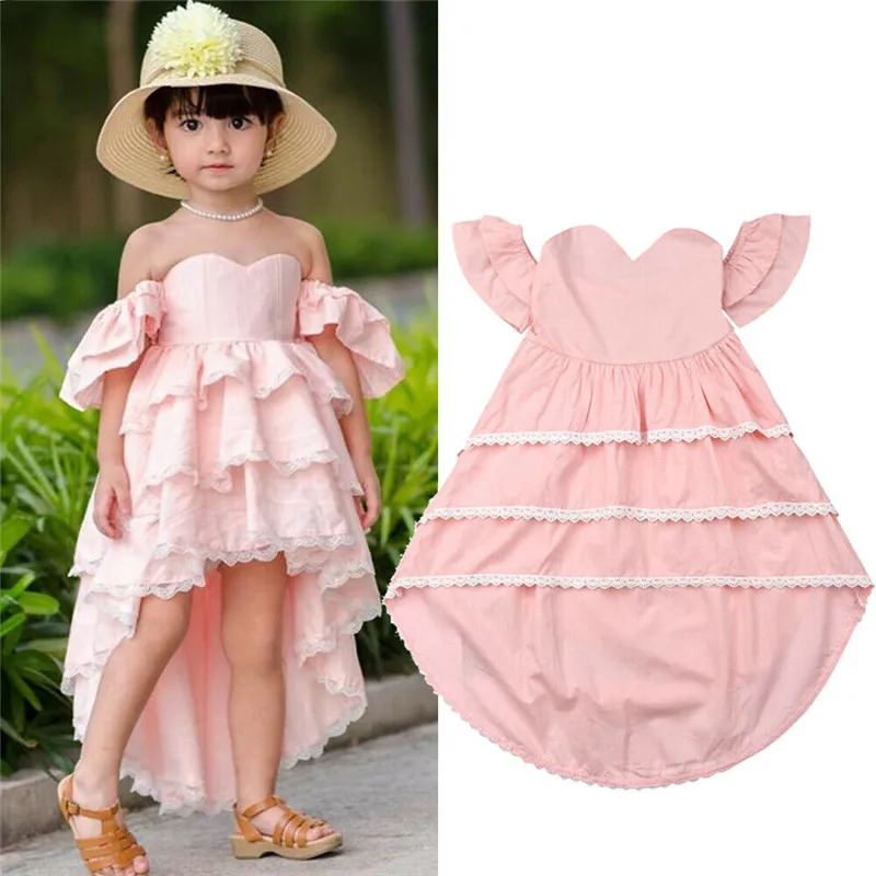 2-7Y Kids Baby Girls Summer Princess Dress Formal Off Shoulder Lace Wedding Birthday Party Dress Strapless Layered Sundress
2-7Y Kids Baby Girls Summer Princess Dress Formal Off Shoulder Lace Wedding Birthday Party Dress Strapless Layered Sundress