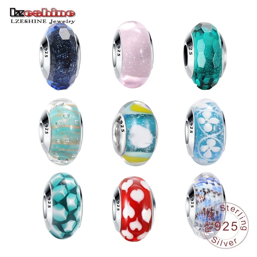 LZESHINE Fashion Colorful Murano Glass Beads 100% 925 Sterling Silver Charms fit Bracelets & Bangles Jewelry Gifts for Women
LZESHINE Fashion Colorful Murano Glass Beads 100% 925 Sterling Silver Charms fit Bracelets & Bangles Jewelry Gifts for Women