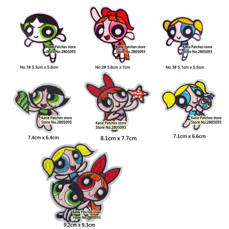 The Powerpuff Girls Embroidered Iron On Patch, Cartoon 3 Girls Clothing Patch, Children Jacket DIY Clothing Accessories
The Powerpuff Girls Embroidered Iron On Patch, Cartoon 3 Girls Clothing Patch, Children Jacket DIY Clothing Accessories
