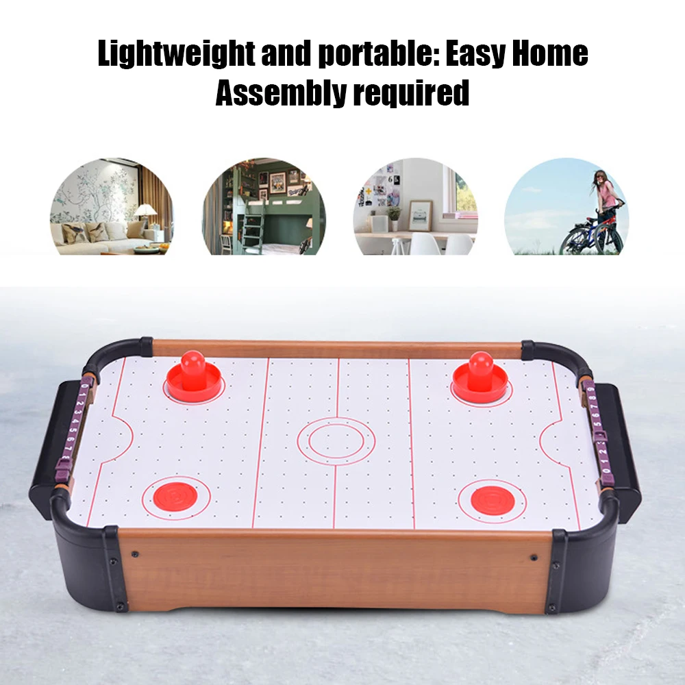 Mini Table Hockey Top Air Hockey Game Pushers Pucks Family Xmas Gift Arcade Toy Playset Entertainment Accessories
Mini Table Hockey Top Air Hockey Game Pushers Pucks Family Xmas Gift Arcade Toy Playset Entertainment Accessories