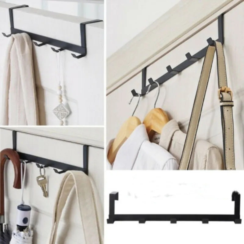 5 Hooks Hanging Plastic Home Storage Organization Hooks Rails Bedroom Door Hanger Clothes Rack Holder Hooks for Bags Towel
5 Hooks Hanging Plastic Home Storage Organization Hooks Rails Bedroom Door Hanger Clothes Rack Holder Hooks for Bags Towel