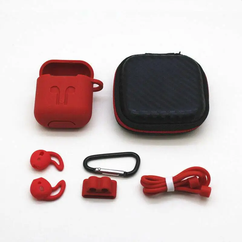 7Pcs/Set Accessory Kits Silicone Case Cover Earphones Pouch Anti Lost Strap Holder Eartips Buckle for Apple AirPods Case r20
7Pcs/Set Accessory Kits Silicone Case Cover Earphones Pouch Anti Lost Strap Holder Eartips Buckle for Apple AirPods Case r20