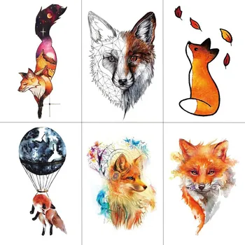 HXMAN Watercolor Fox Temporary Tattoo Sticker for Waterproof Women Fake Body Art Adult Fashion Hand Tatoo Sticker 9.8X6cm A-020
HXMAN Watercolor Fox Temporary Tattoo Sticker for Waterproof Women Fake Body Art Adult Fashion Hand Tatoo Sticker 9.8X6cm A-020