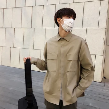 Spring And Autumn Korea New Fashion Trend Youth Small Fresh Leisure Wild Ins Tooling Wind Multi-pocket Loose Long-sleeved Shirt
Spring And Autumn Korea New Fashion Trend Youth Small Fresh Leisure Wild Ins Tooling Wind Multi-pocket Loose Long-sleeved Shirt
