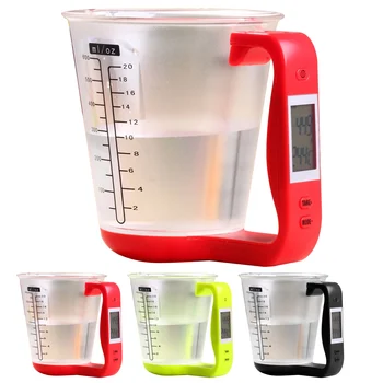 Multifunctional Electronic Measuring Cup Kitchen Digital Scale Beaker With LCD Display Temperature Measurement With Battery
Multifunctional Electronic Measuring Cup Kitchen Digital Scale Beaker With LCD Display Temperature Measurement With Battery