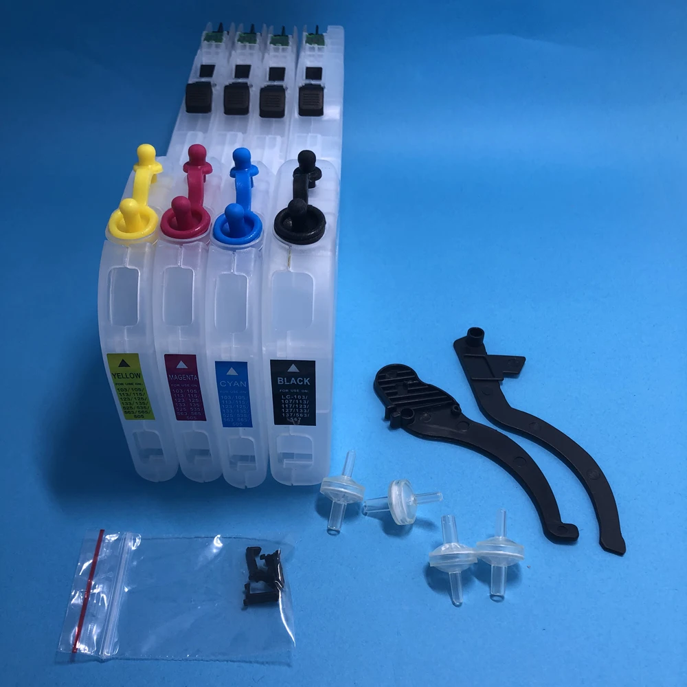 YOTAT Refillable ink cartridge LC103 LC101 For Brother DCP-J152W MFC-J245 MFC-J285DW MFC-J450DW MFC-J470DW MFC-J475DW Printer
YOTAT Refillable ink cartridge LC103 LC101 For Brother DCP-J152W MFC-J245 MFC-J285DW MFC-J450DW MFC-J470DW MFC-J475DW Printer