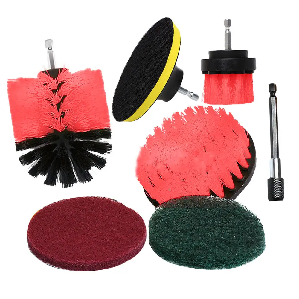6PCS Electric Drill Cleaning Brush Bathroom Surfaces Tub Shower Tile and Grout All Purpose Power Scrubber Cleaning Kit
6PCS Electric Drill Cleaning Brush Bathroom Surfaces Tub Shower Tile and Grout All Purpose Power Scrubber Cleaning Kit