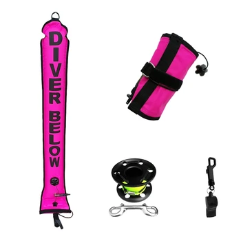 4ft/120cm Scuba Diving Surface Marker Buoy (SMB) Safety Signal Tube + Finger Spool Reel Line + Emergency Whistle
4ft/120cm Scuba Diving Surface Marker Buoy (SMB) Safety Signal Tube + Finger Spool Reel Line + Emergency Whistle