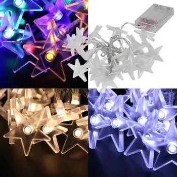 2.3m Battery Powerd Christmas lights LED Fairy Lights 20 Metal Star String Light for Festival Halloween Party Wedding Decoration
2.3m Battery Powerd Christmas lights LED Fairy Lights 20 Metal Star String Light for Festival Halloween Party Wedding Decoration
