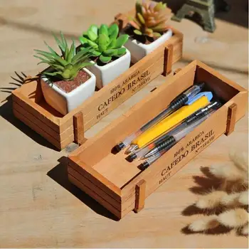 Vintage Wood Garden Flower Planter Succulent Pot Three Colors Optional 20.7cm*6.7cm Factory Direct Sales Classical Style
Vintage Wood Garden Flower Planter Succulent Pot Three Colors Optional 20.7cm*6.7cm Factory Direct Sales Classical Style