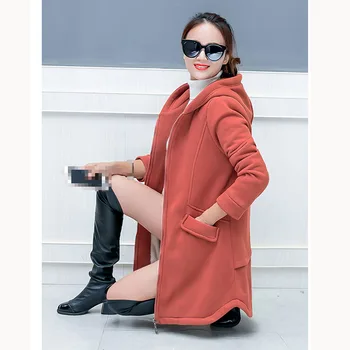 Winter Jacket Women Outwear Hooded Coat Warm Thick Cashmere Coat Solid Pockets Plus Size Coat
Winter Jacket Women Outwear Hooded Coat Warm Thick Cashmere Coat Solid Pockets Plus Size Coat