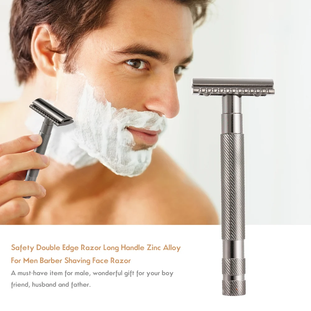 Safety Double Edge Razor Long Handle Zinc Alloy For Men Barber Shaving Face Razor Professional Beard Hair Shaving Tool
Safety Double Edge Razor Long Handle Zinc Alloy For Men Barber Shaving Face Razor Professional Beard Hair Shaving Tool
