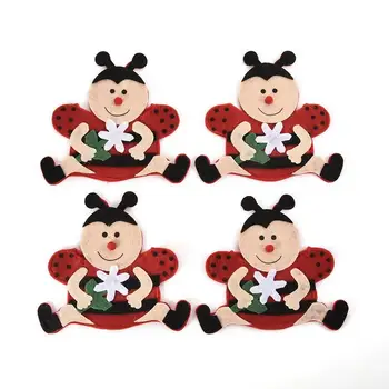 4Pcs Ladybug Cutlery Pouch Easter Tableware Party Supplies Holder Bag Knife And Fork Bags Tableware Covers Home Table Decoration
4Pcs Ladybug Cutlery Pouch Easter Tableware Party Supplies Holder Bag Knife And Fork Bags Tableware Covers Home Table Decoration