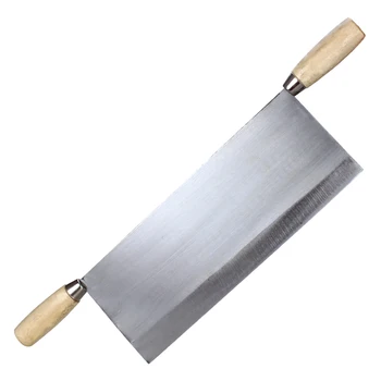 Chinese Shanxi manual forging thicken turning noodle knife double wood handle knife edge cold rice noodles kitchen tool
Chinese Shanxi manual forging thicken turning noodle knife double wood handle knife edge cold rice noodles kitchen tool