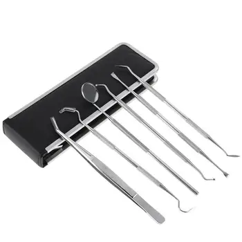 6pcs Stainless Steel Teeth Whitening Kit Dental Tools Dentists Pick Tool Tooth Scraper Set for Personal & Professional Use
6pcs Stainless Steel Teeth Whitening Kit Dental Tools Dentists Pick Tool Tooth Scraper Set for Personal & Professional Use
