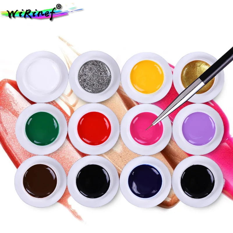 WiRinef Painting Gel Hot Sell Nail Art 12 Colors 8ml Professional Nail Paint Color Gel Polish Uv Color Gel Lacquer Gels
WiRinef Painting Gel Hot Sell Nail Art 12 Colors 8ml Professional Nail Paint Color Gel Polish Uv Color Gel Lacquer Gels