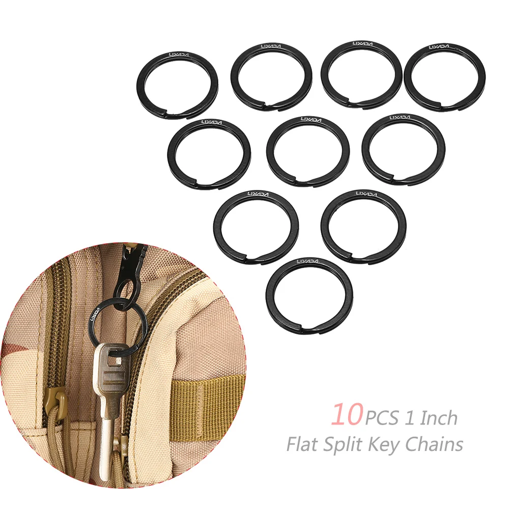 Lixada 10PCS 1 Inch / 25mm Diameter Metal Flat Split Key Chains Rings for Home Car Keys Attachment Outdoor travel key rings
Lixada 10PCS 1 Inch / 25mm Diameter Metal Flat Split Key Chains Rings for Home Car Keys Attachment Outdoor travel key rings